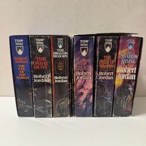 Robert Jordan Wheel of Time Box Set (1-6) Books 1,2,3,4,5,6 - 6 Lot Fantasy